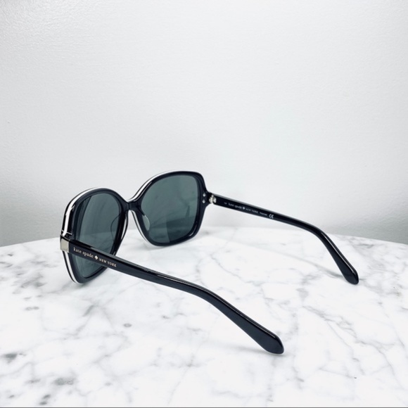 NWOT! ♠️ Kate Spade Sunglasses in Black & Ivory main image 7